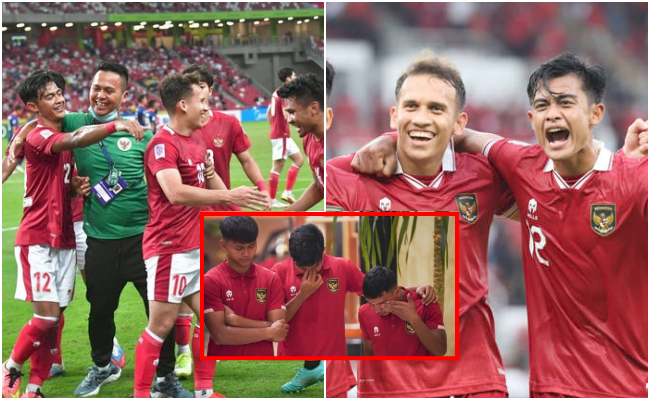 Bị FIFA cắt suất dự World Cup, cầu thủ Indonesia khóc như mưa: “Cố đến thế rồi vẫn không được dự”