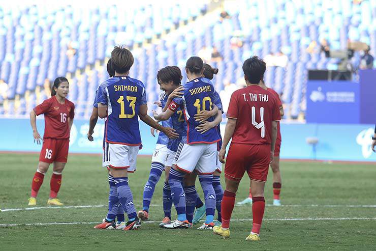 Thua thảm Nhật Bản 0-7, tuyển nữ Việt Nam nối gót tuyển nam, chính thức dừng chân từ vòng bảng ASIAD