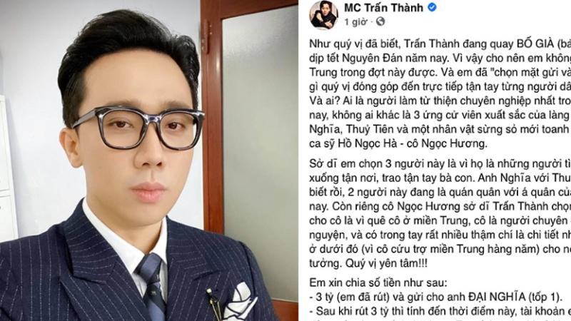 Trấn Thành khẳng định không ăn một đồng từ thiện: ‘Ăn mớ tiền này sống không thọ’, Thủy Tiên giật mình tỏ thái độ