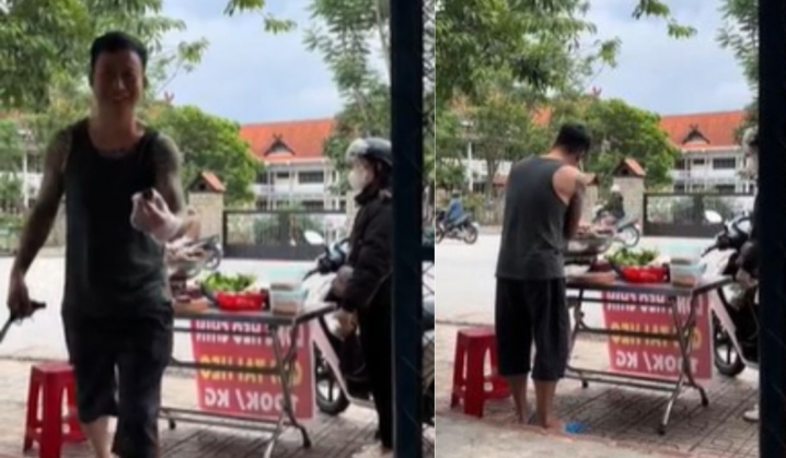 Từng khoe bạn trai doanh nhân phong thủy giàu có ăn chay, nay lại thấy đi bán th.ịt heo quay, Nam Em giải thích: “Chồng tôi có công ty riêng, đứng bán heo quay cho vui thôi chứ mưu sinh gì ở đây. Mọi người bớt coi thường chúng tôi lại”