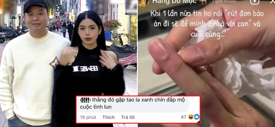 1 nhân vật nổi tiếng ra mặt đòi xử chồng của Hằng Du Mục, tuyên bố cho đắp m.ộ cuộc tình: ‘Chồng như thế này nhân nhượng làm đ*o gì’